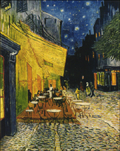 Outdoor Cafe at Night